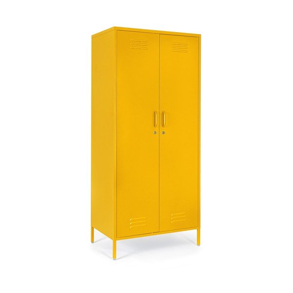 Dulap galben din metal cu încuietoare 80x185x50 cm Cambridge – Yes Everyday-image-2
