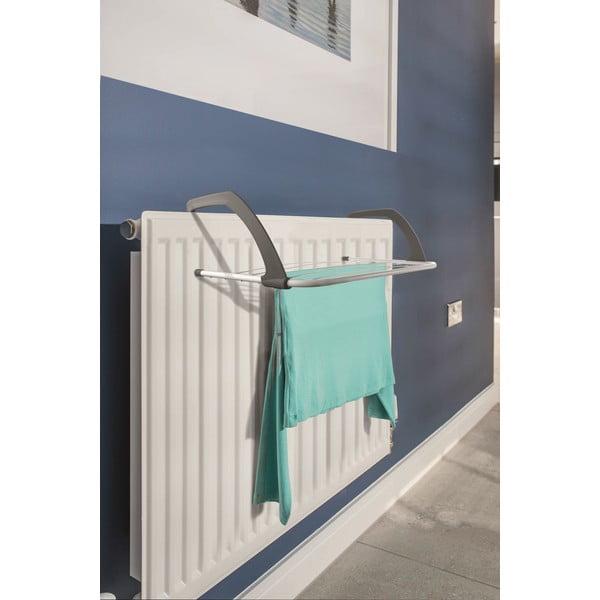 Uscător de rufe negru de agățat pe calorifer Addis 6 Bar Radiator Airer-image-1