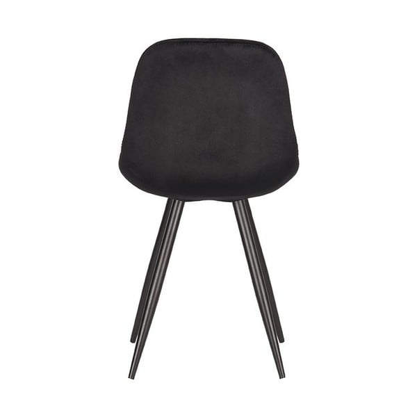 Scaune de dining negre 2 buc. din catifea Capri  – LABEL51-image-4