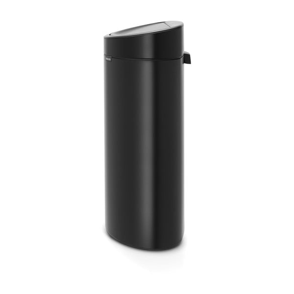 Coș de gunoi negru mat cu senzori de atingere din oțel 40 l Touch Bin – Brabantia-image-2