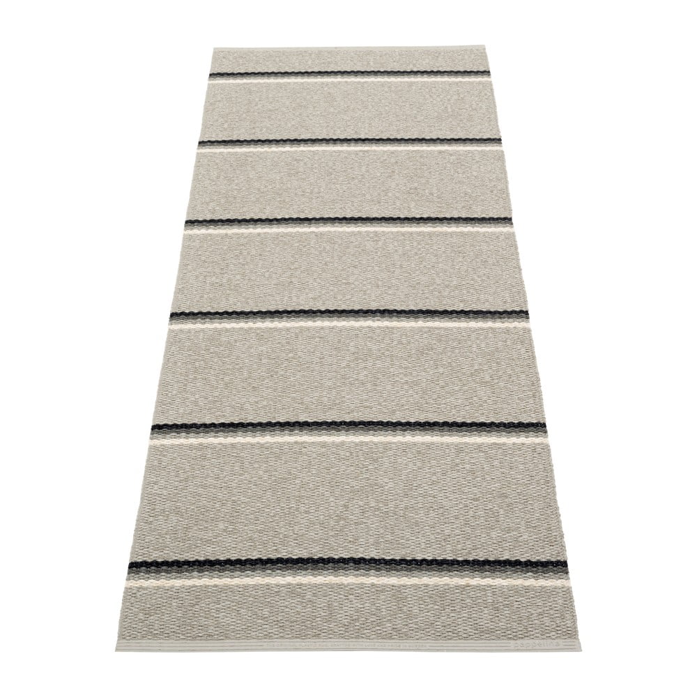 Covor tip traversă pentru interior și exterior gri/bej 70x180 cm Olle Grey Linen – Pappelina