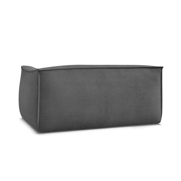 Canapea gri închis cu tapițerie din catifea reiată  170 cm Giorgia – Bobochic Paris-image-4