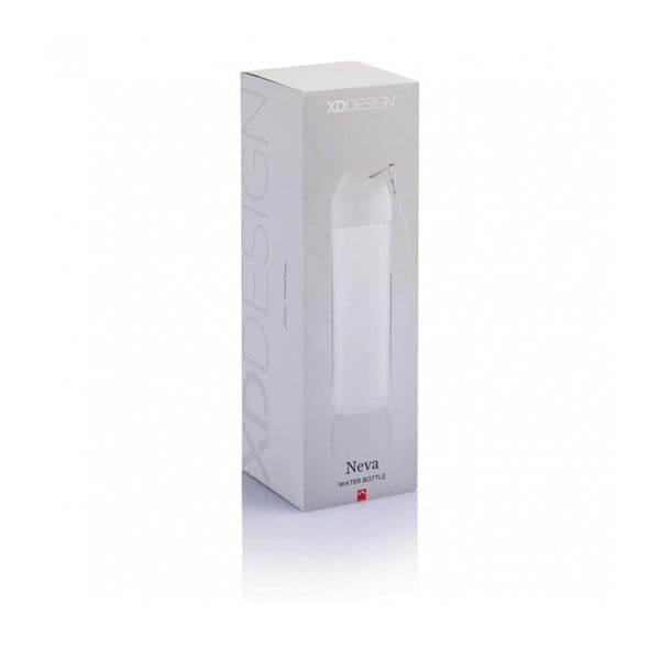 Sticlă pentru apă XD Design Neva, 450 ml, alb-gri deschis-image-4