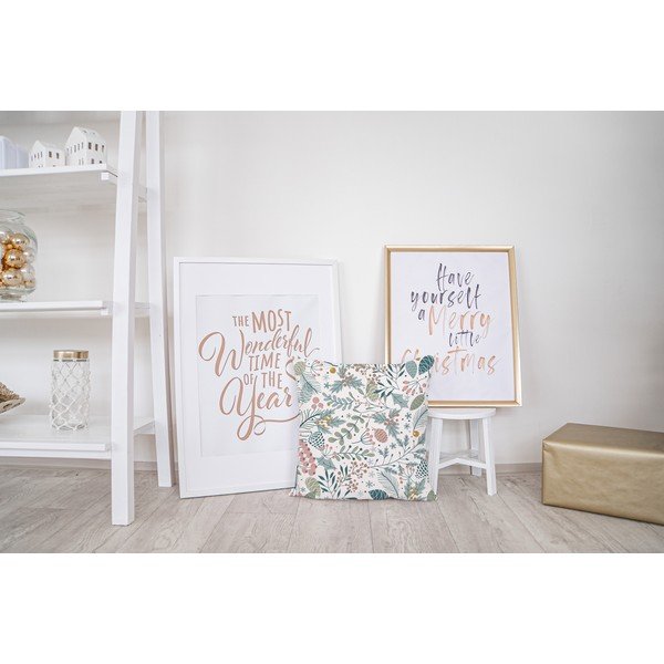 Pernă decorativă 45x45 cm  cu model de Crăciun Pastel Christmas – Butter Kings-image-2