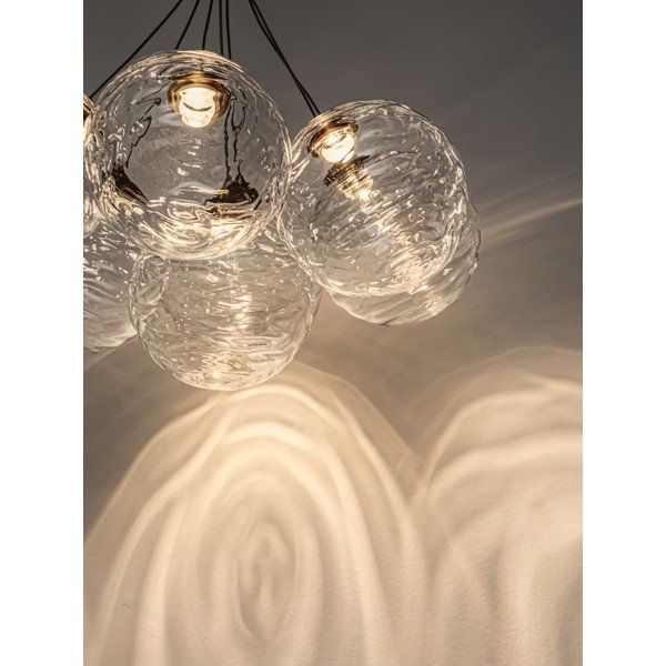 Lustră alămie LED cu intensitate reglabilă din sticlă ø 42 cm Blazik – Nova Luce-image-1