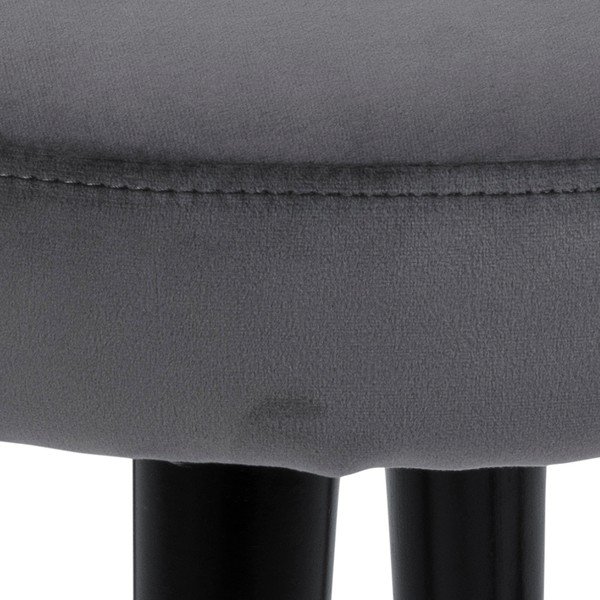 Scaun de catifea gri Frisco - Actona-image-3