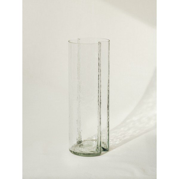 Vază din sticlă lucrată manual (înălțime 24 cm) Tubu – noo.ma-image-2