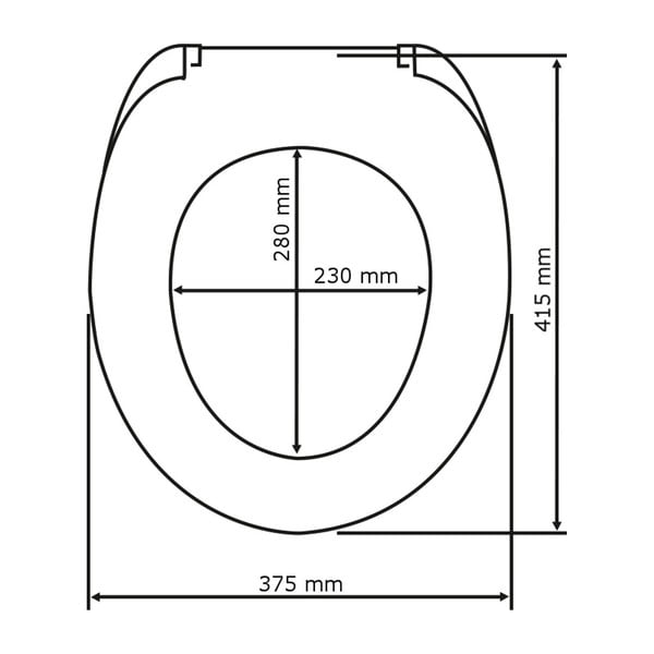 Capac WC Wenko Samos, 44,5 x 37,5 cm, gri închis-image-4