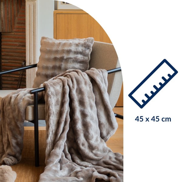 Pernă decorativă din micropluș/cocolino 45x45 cm Wave – Tiseco Home Studio-image-4