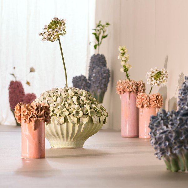 Vază roz din ceramică (înălțime 31 cm) Luserna – Light & Living-image-1