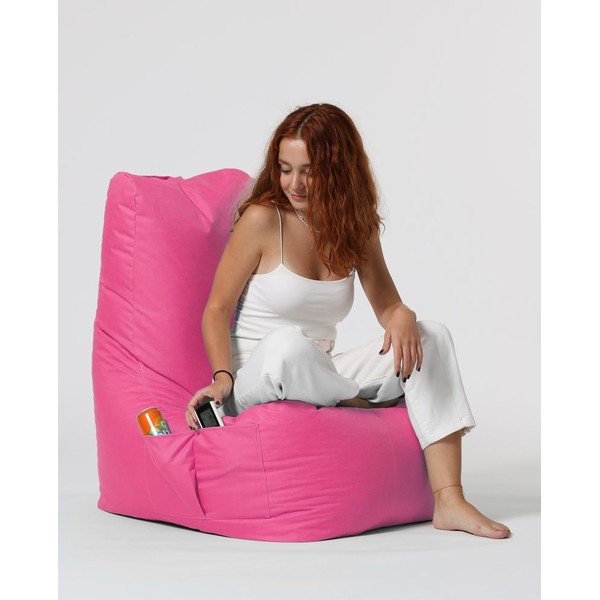 Fotoliu bean bag roz Diamond – Floriane Garden-image-2