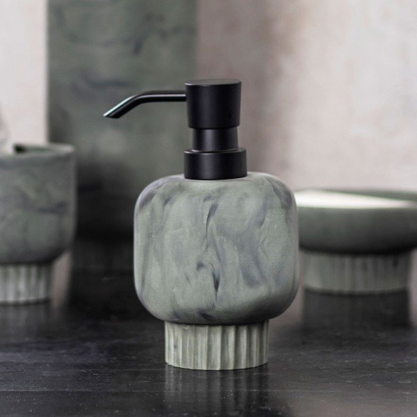 Dozator de săpun lichid verde din piatră 200 ml Attitude – Mette Ditmer Denmark-image-1