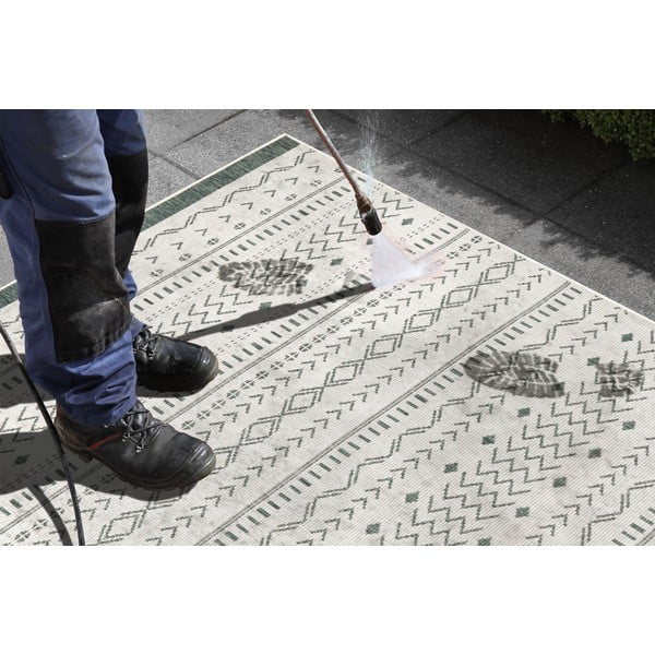 Covor adecvat pentru exterior NORTHRUGS Kuba, 80 x 250 cm, verde-crem-image-1