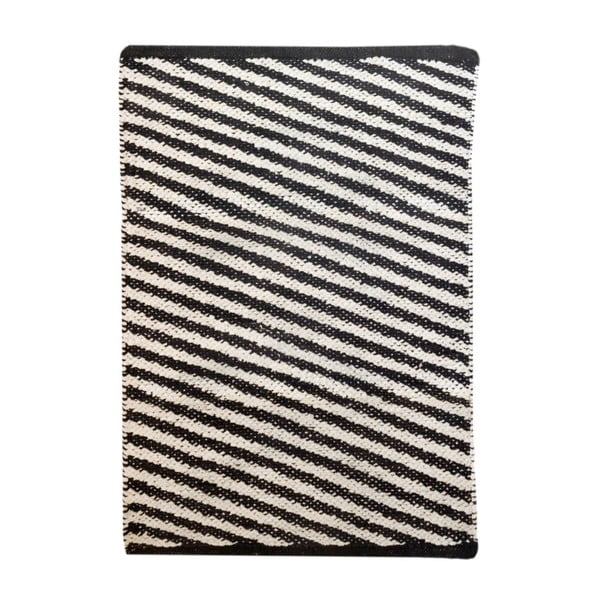 Covor, negru-alb, TJ Serra Diagonal, 100 x 120 cm