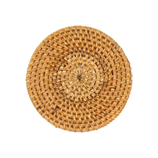 Coasters în culoare naturală închisă cu suport 6 buc. din ratan – Tiseco Home Studio-image-1