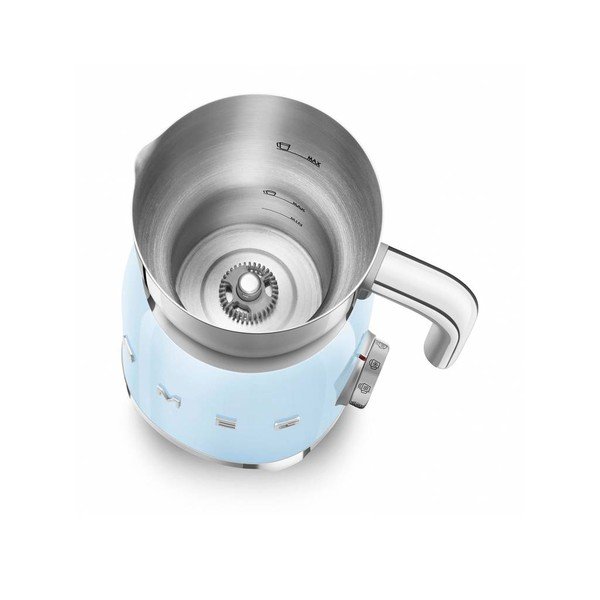 Aparat electric pentru spumă de lapte albastru deschis 50's Retro Style  – SMEG-image-2