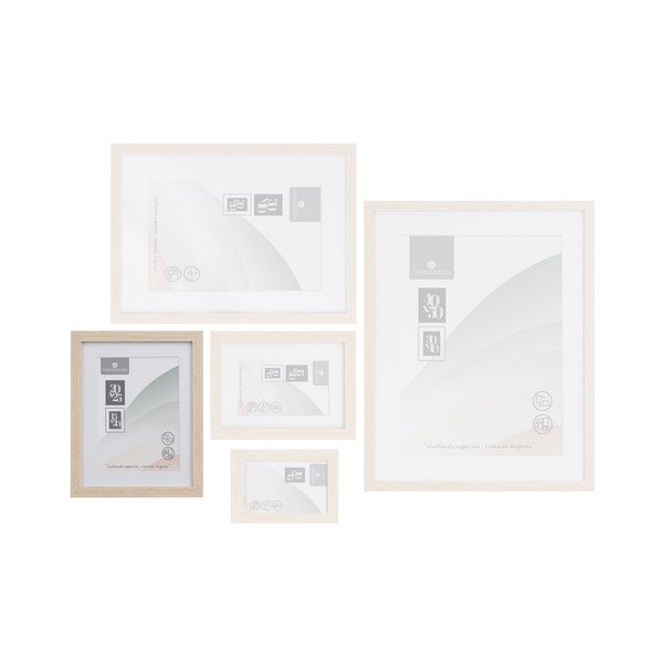 Ramă foto în culoare naturală cu picior de susținere, de agățat 22,5x28 cm Sencillo – Casa Selección-image-1