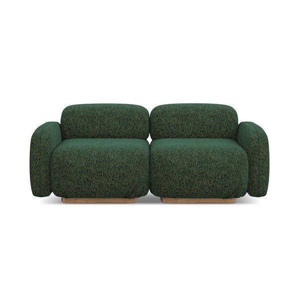 Canapea modulară verde-închis 190 cm Ailani – Makamii