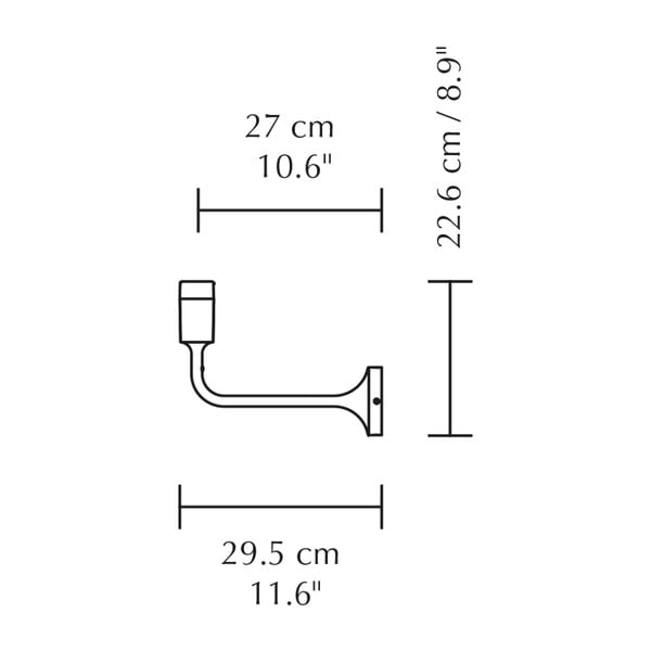 Aplică de perete albă fără abajur din metal Santé – UMAGE-image-4