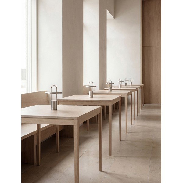 Veioză argintie LED cu intensitate reglabilă din oțel inoxidabil (înălțime 25 cm) Pier – Stelton-image-2