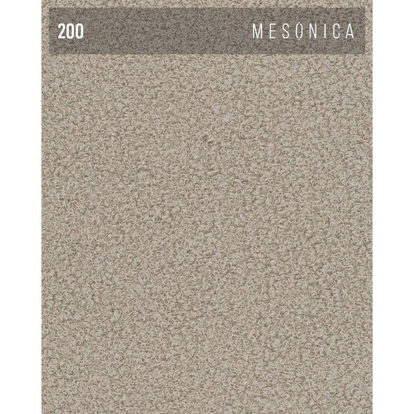 Taburet bej cu tapițerie din stofă bouclé Feiro – MESONICA-image-3