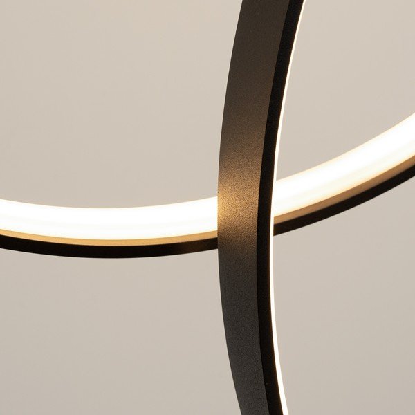 Lustră neagră LED din aluminiu RIO – Thoro-image-4