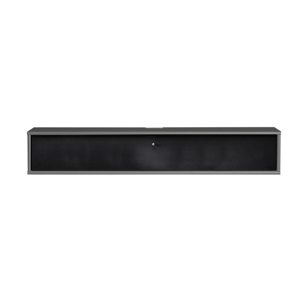 Comodă TV neagră/gri antracit 133x22 cm Mistral – Hammel Furniture