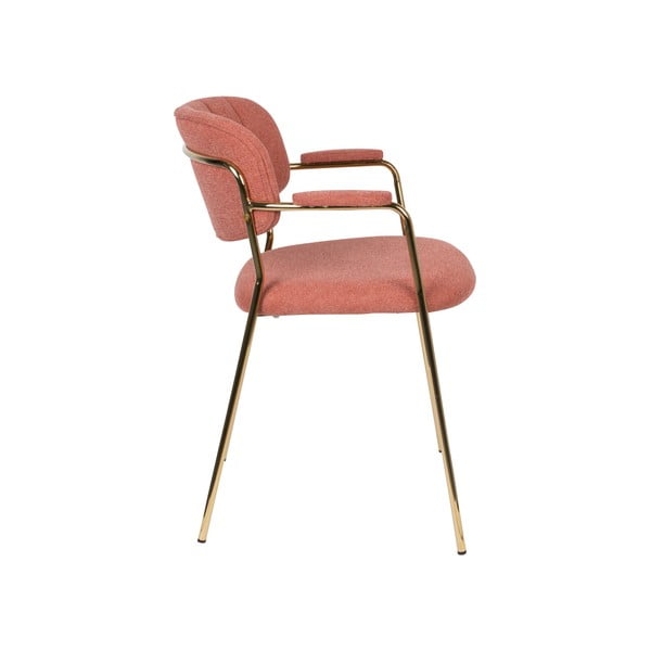 Scaune de dining roz 2 buc. Jolien – White Label-image-3