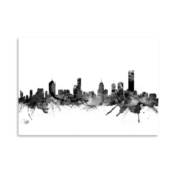Poster Americanflat Melbourne Skyline, 42 x 30 cm