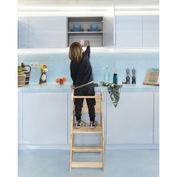 Scaun din lemn de pin pentru copii Little Nice Things Giraffe-image-2