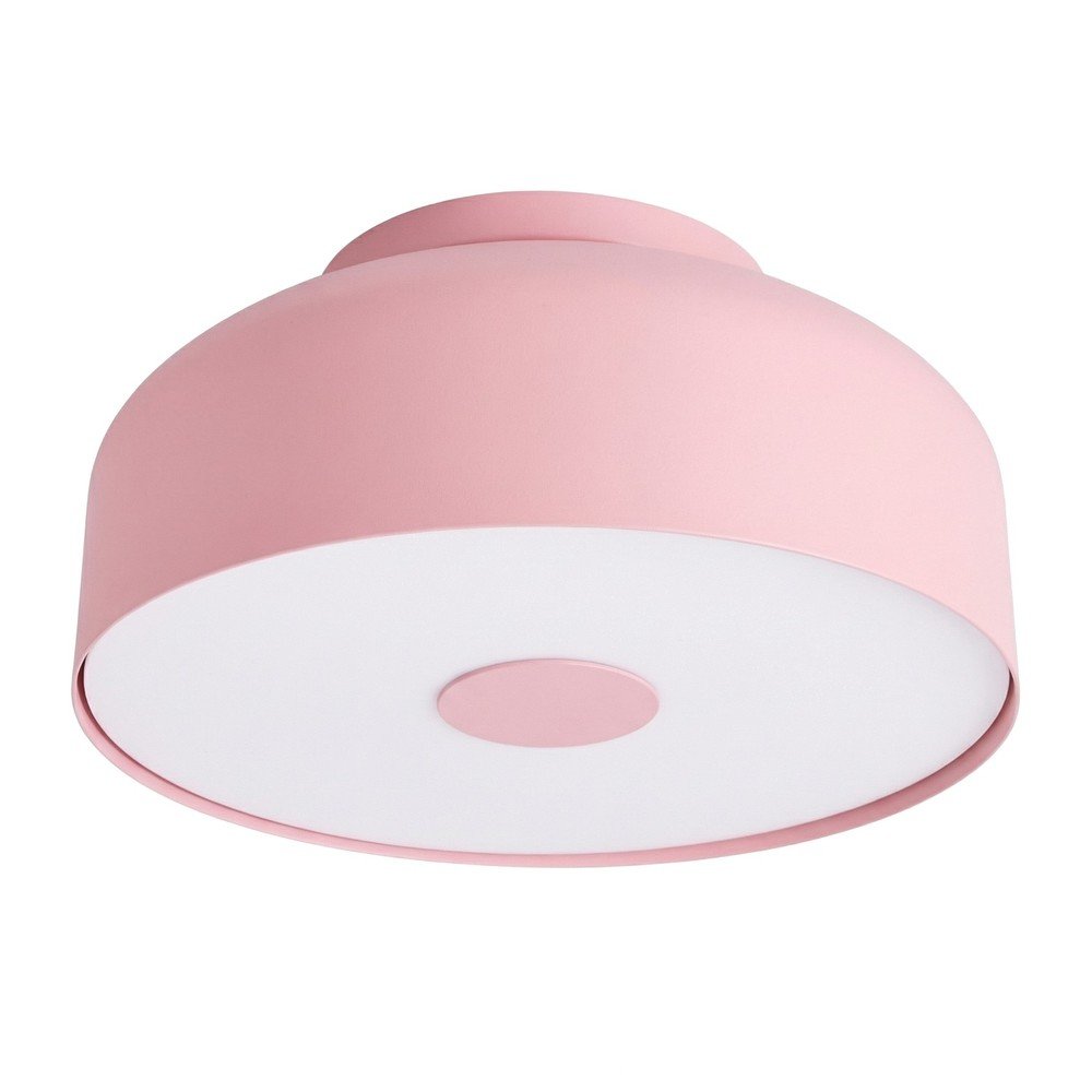 Plafonieră roz din oțel ø 30 cm Omiq – Sollux
