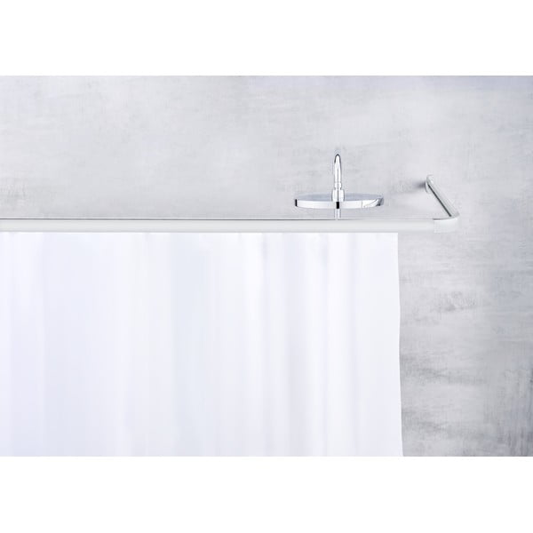 Bară pentru perdea de duș argintiu-lucios Era – Wenko-image-1