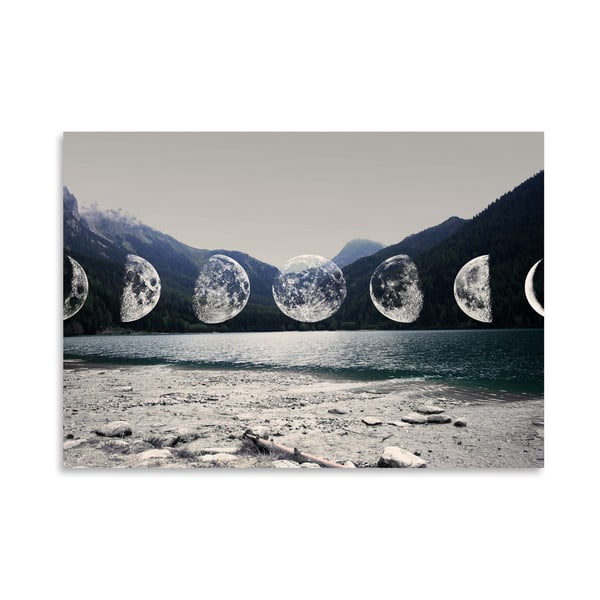 Poster Americanflat Moonlight Mountains, 30 x 42 cm