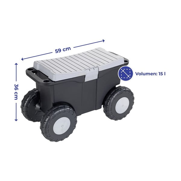 Cutie de grădină cu roți - Maximex-image-4