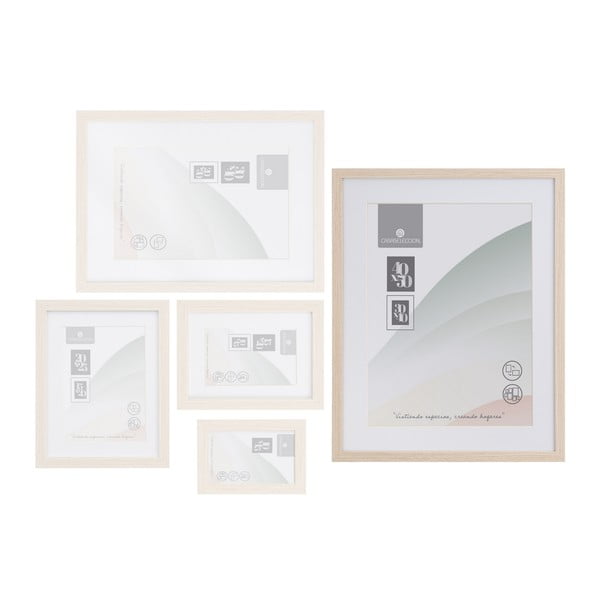 Ramă foto în culoare naturală de agățat 42x52 cm Sencillo – Casa Selección-image-2