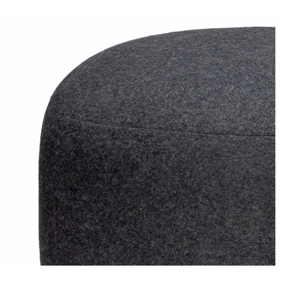 Puf Hübsch Gudmund, ø 75 cm, negru-image-2