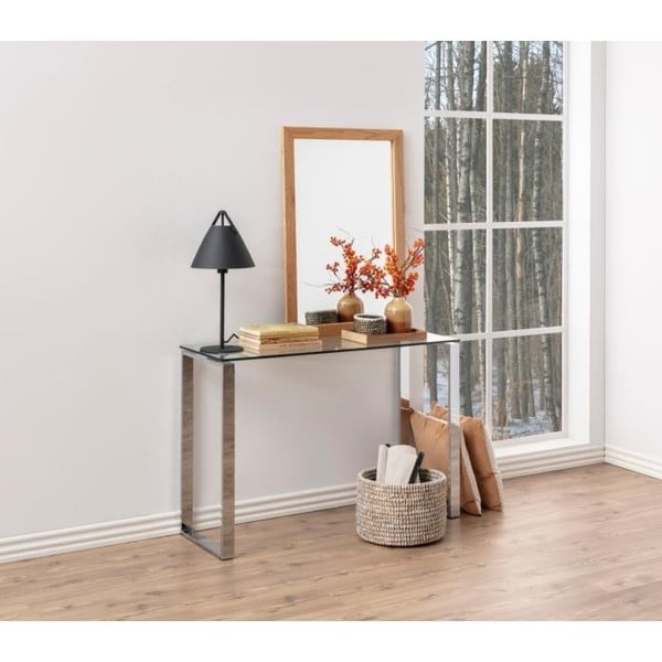 Masă tip consolă cu blat din sticlă Actona Katrine-image-1
