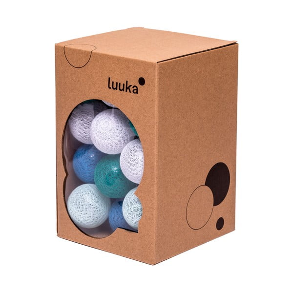 Ghirlandă luminoasă cu becuri LED LUKKA, 30 becuri, turcoaz, cu baterie-image-2