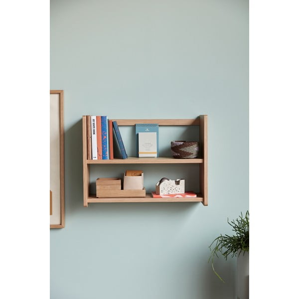 Raft în culoare naturală etajat cu aspect de lemn de stejar 60 cm Nomad – Hübsch-image-2
