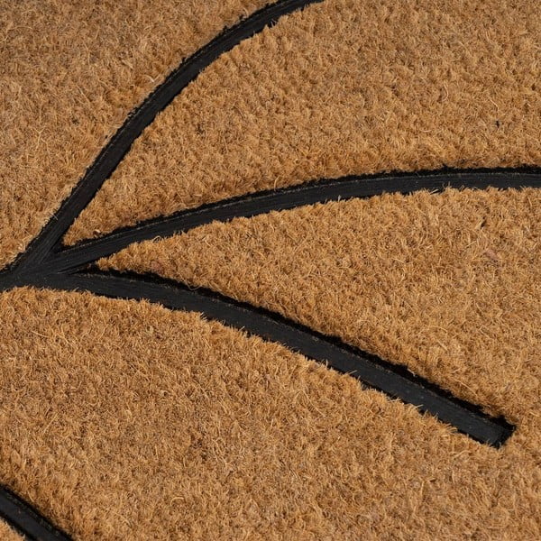Covoraș de intrare din fibre de nucă de cocos 45x75 cm Leaf – Casa Selección-image-1
