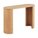 Masă consolă în culoare naturală cu aspect de lemn de stejar 38x114 cm Bibione – House Nordic