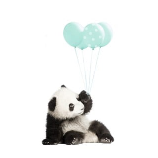 Autocolant pentru perete Dekornik Minty Panda, 55 x 92 cm