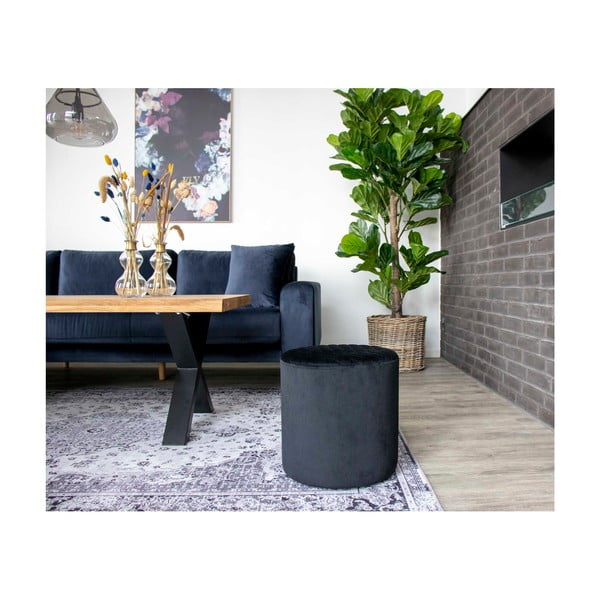 Puf House Nordic Ejby, ø 34 cm, negru-image-2