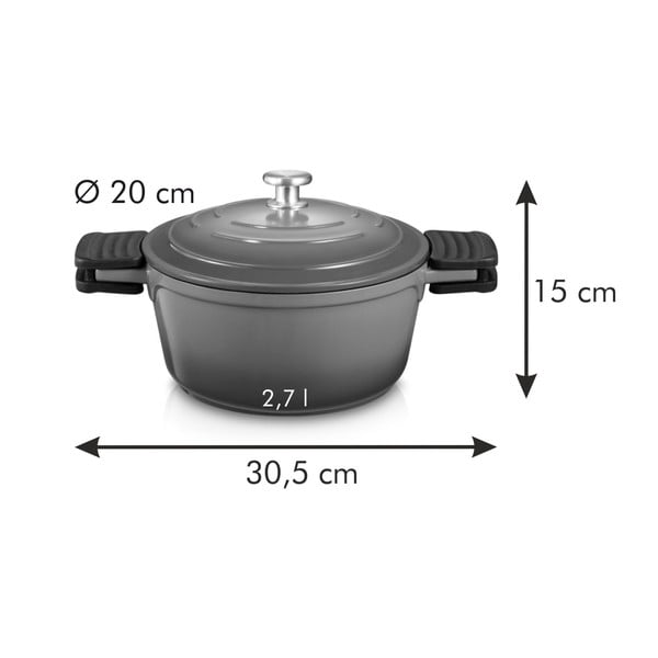 Oală 2.7 l adecvată pentru plita cu inducție Bordeaux – Tescoma-image-3