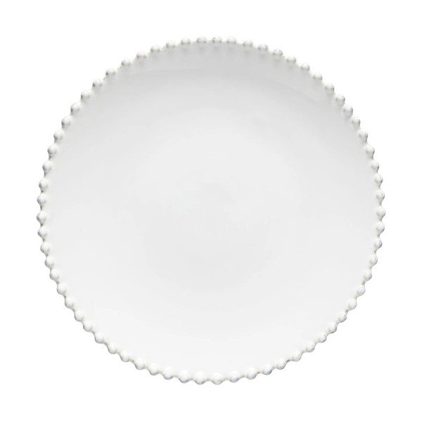 Farfurie din gresie ceramică Costa Nova Pearl, ⌀ 28 cm, alb