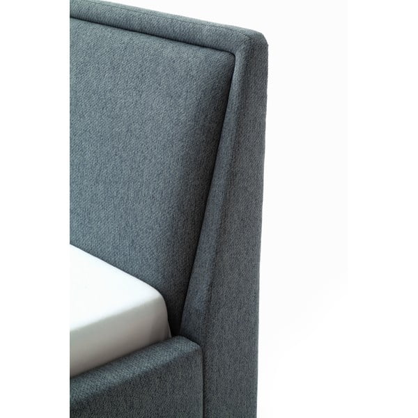 Pat matrimonial verde/albastru tapițat fără somieră 160x200 cm Frieda – Meise Möbel-image-4