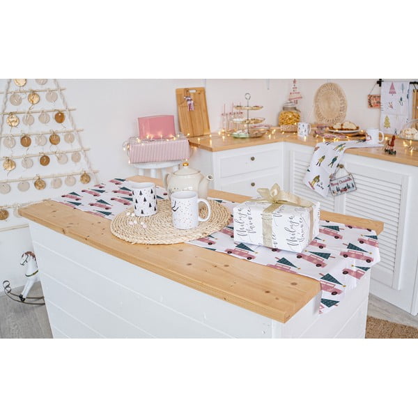 Napron de masă din bumbac 40x140 cm  cu model de Crăciun Christmas Ride – Butter Kings-image-1