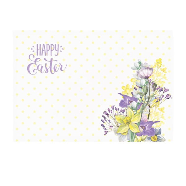 Set 2 suporturi pentru farfurie Apolena Happy Easter Field Flowers, 33 x 45 cm