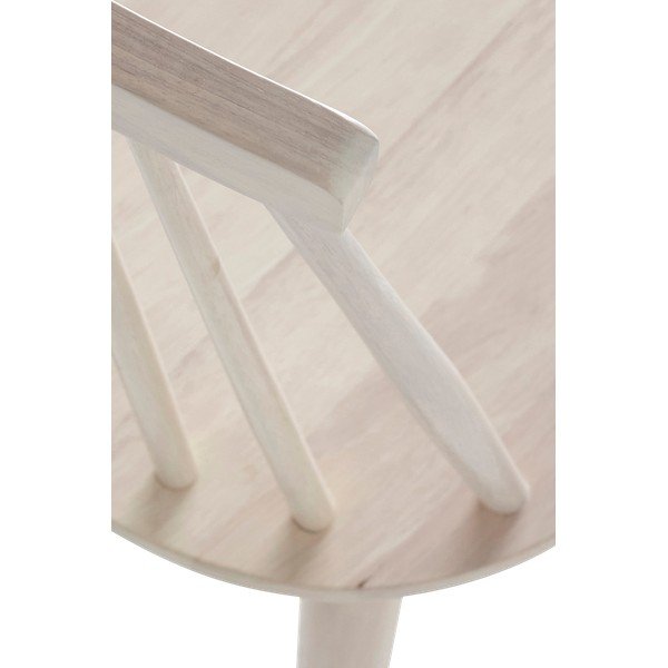 Scaune de bar în culoare naturală deschisă 2 buc. din lemn de arbore de cauciuc (înălțime șezut 45 cm) Jolina – Ellos Home-image-4