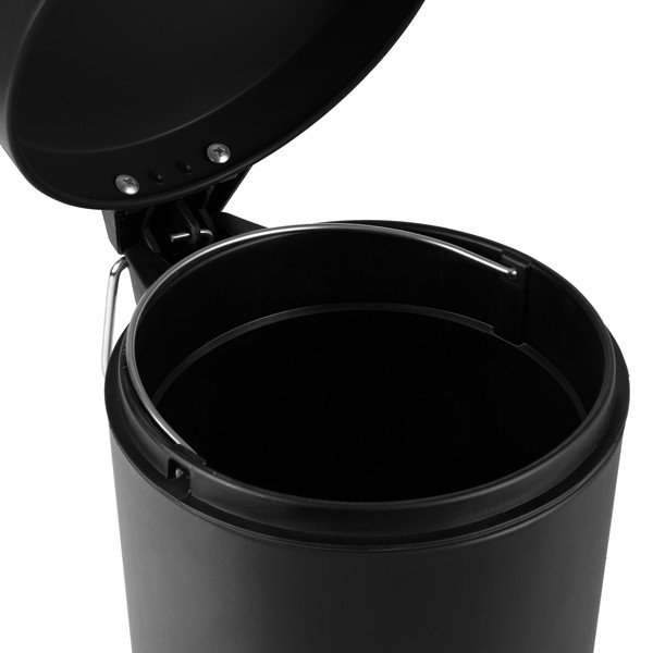 Coș de gunoi cu pedală Compactor Grena, 3 l, negru-image-1